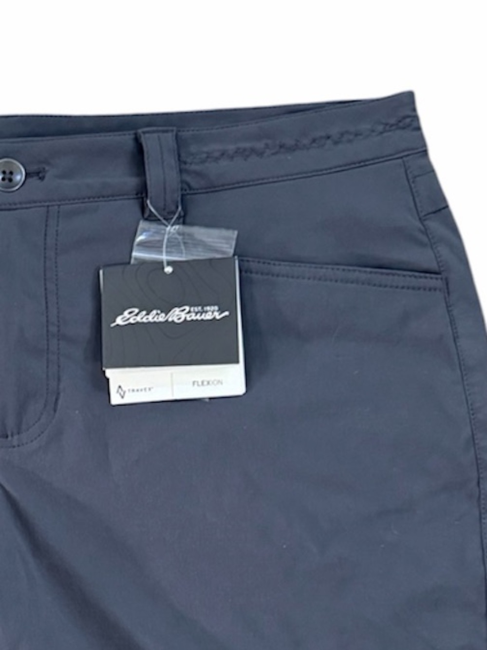 Eddie Bauer Dark Smoke WR Horizon Hiking Shorts Size 12 NEW - Picture 2 of 16